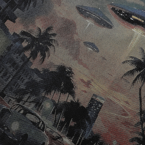 EM Sneakers Godspeed City UFO Printed T-shirt #7039 Black /Apricot