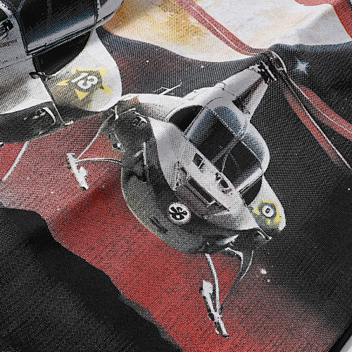 EM Sneakers Godspeed Helicopter Print T-shirt #7035 Black