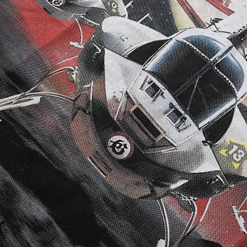 EM Sneakers Godspeed Helicopter Print T-shirt #7035 Black