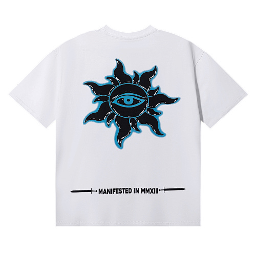 EM Sneakers Godspeed Skull Marine Corps Print T-shirt #7052 Black /White