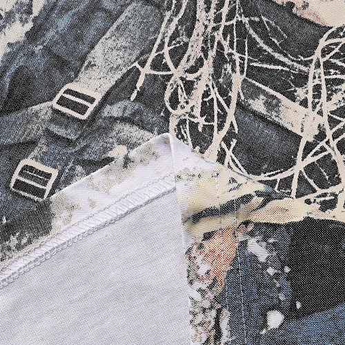 EM Sneakers Godspeed Skull Marine Corps Print T-shirt #7052 Black /White