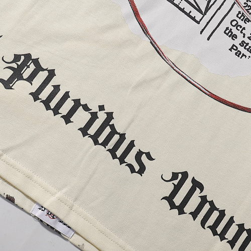 EM Sneakers Godspeed Skull Print T-shirt #7037 Black /Red /Apricot