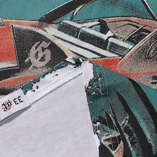 EM Sneakers Godspeed Speedboat Shark Print T-shirt #7051 Black /White