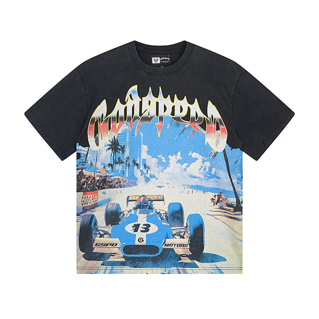 EM Sneakers Godspeed T-shirt #1110 Washed Black