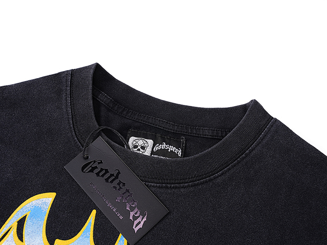 EM Sneakers Godspeed T-shirt #1110 Washed Black