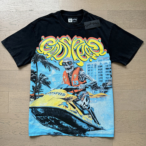 EM Sneakers Godspeed T-shirt #1111 Washed Black