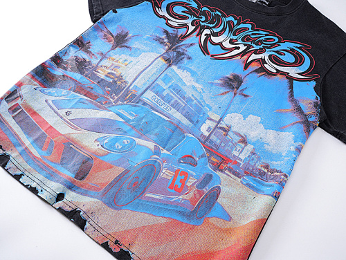 EM Sneakers Godspeed T-shirt #1113 Washed Black