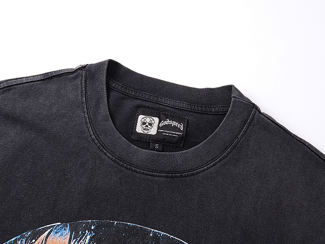 EM Sneakers Godspeed T-shirt #1171 Washed Black