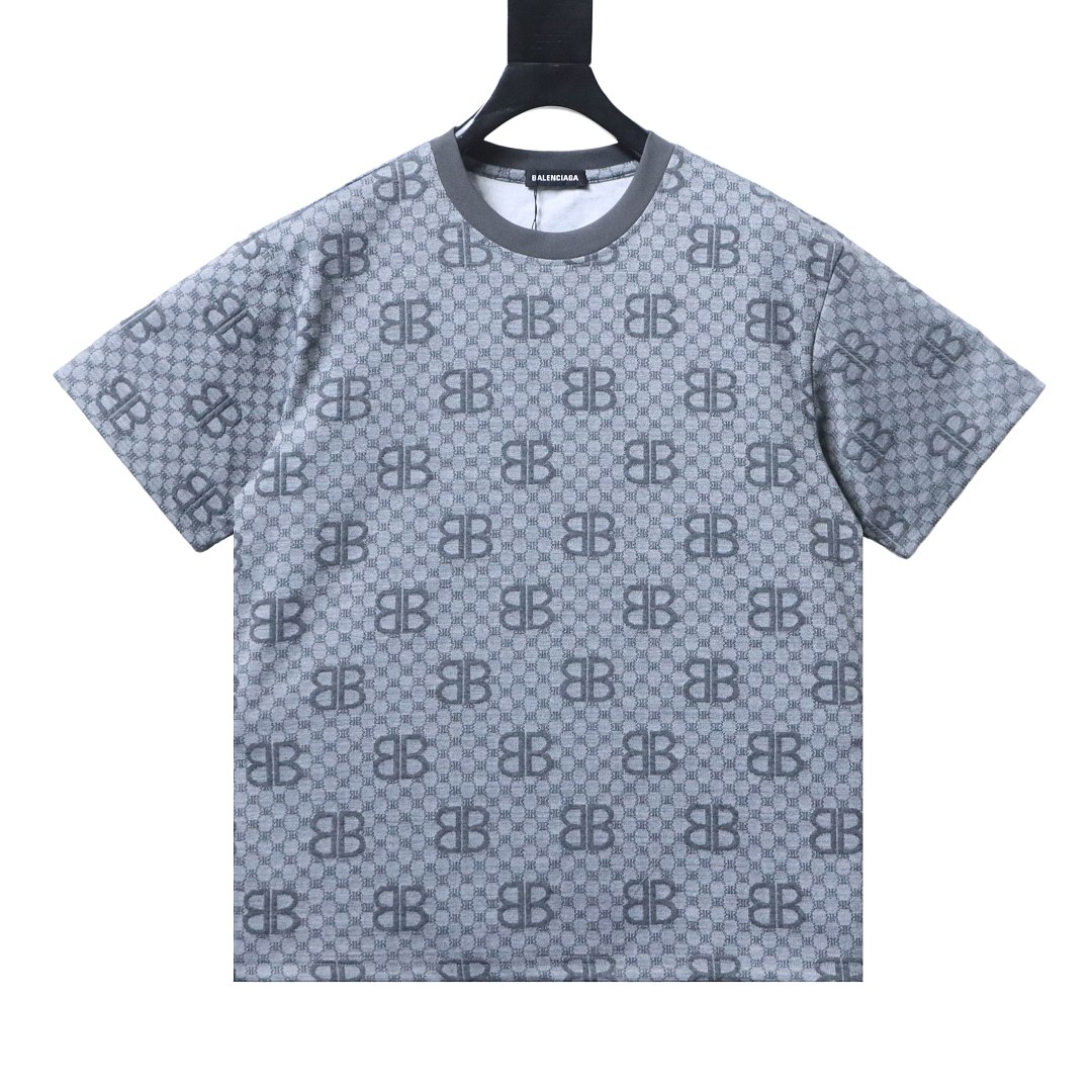 EM Sneakers Balenciaga 26SS All-over Baby Monogram T-shirt Dark Grey