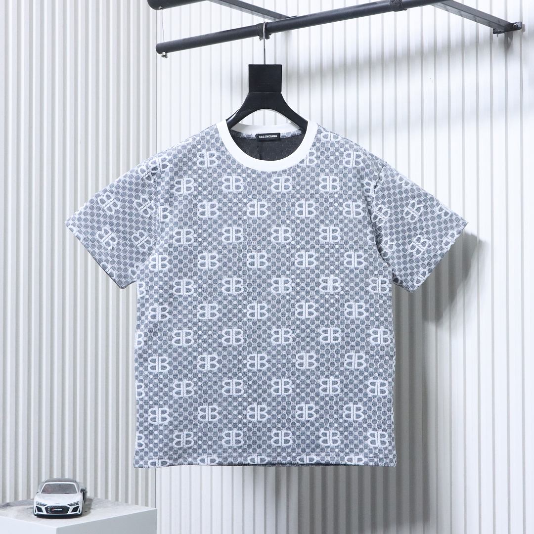 EM Sneakers Balenciaga 26SS All-over Baby Monogram T-shirt Grey