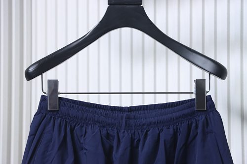 EM Sneakers Balenciaga 3B Football Tracksuit Dark Navy Blue Technical Cotton Blend Poplin Pants