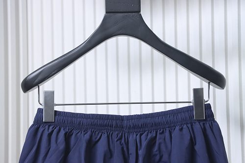 EM Sneakers Balenciaga 3B Football Tracksuit Dark Navy Blue Technical Cotton Blend Poplin Pants