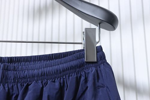 EM Sneakers Balenciaga 3B Football Tracksuit Dark Navy Blue Technical Cotton Blend Poplin Pants