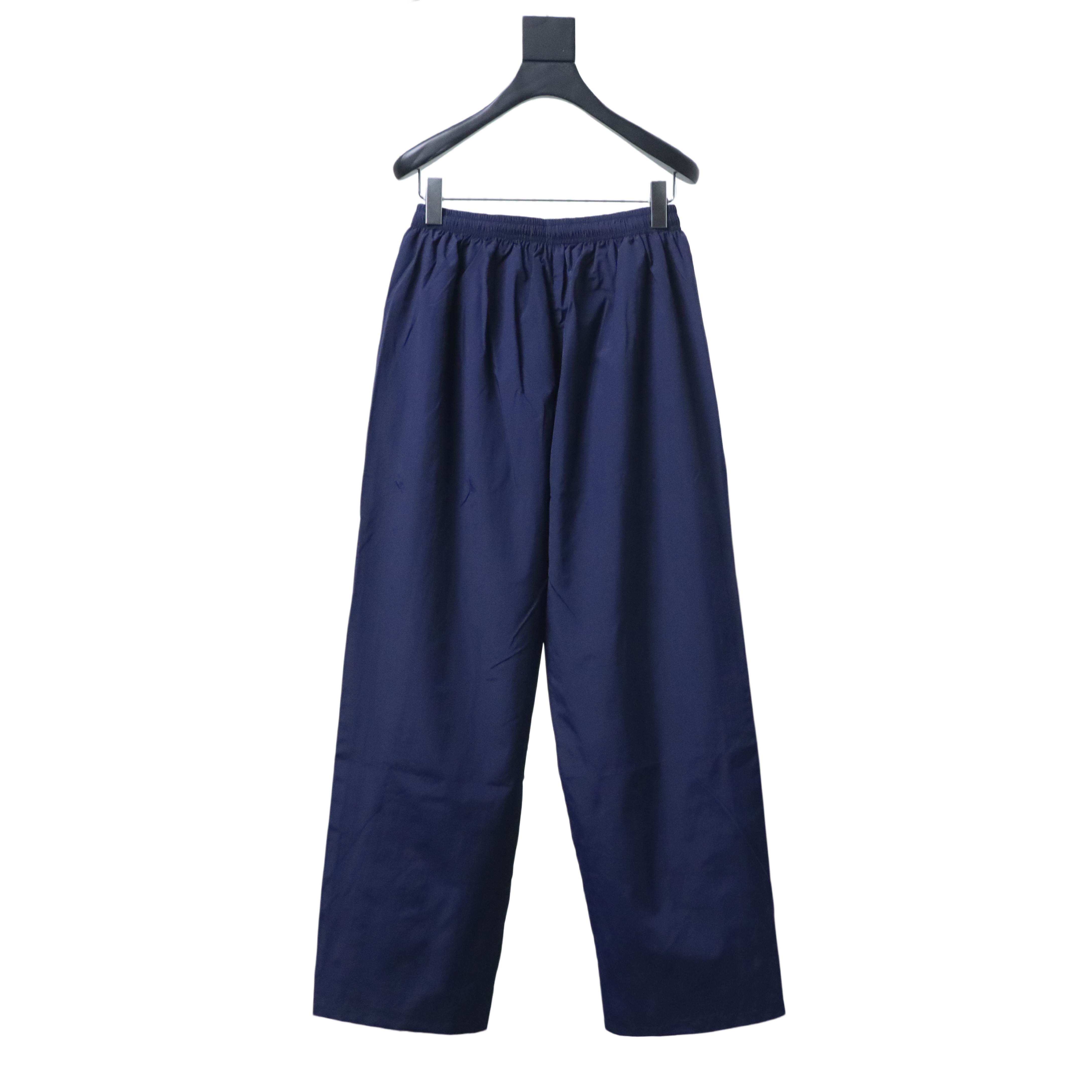 EM Sneakers Balenciaga 3B Football Tracksuit Dark Navy Blue Technical Cotton Blend Poplin Pants