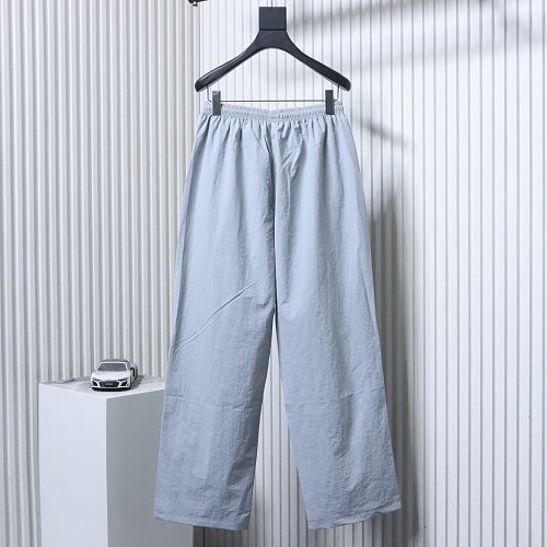 EM Sneakers Balenciaga 3B Football Tracksuit New Grey Tech Cotton Blend Poplin Pants