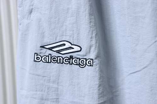 EM Sneakers Balenciaga 3B Football Tracksuit New Grey Tech Cotton Blend Poplin Pants