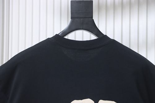 EM Sneakers Balenciaga Double B Graffiti Splatter Letter T-shirt Black