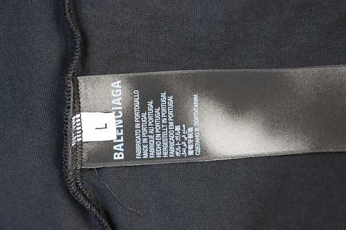 EM Sneakers Balenciaga Double B Graffiti Splatter Letter T-shirt Black