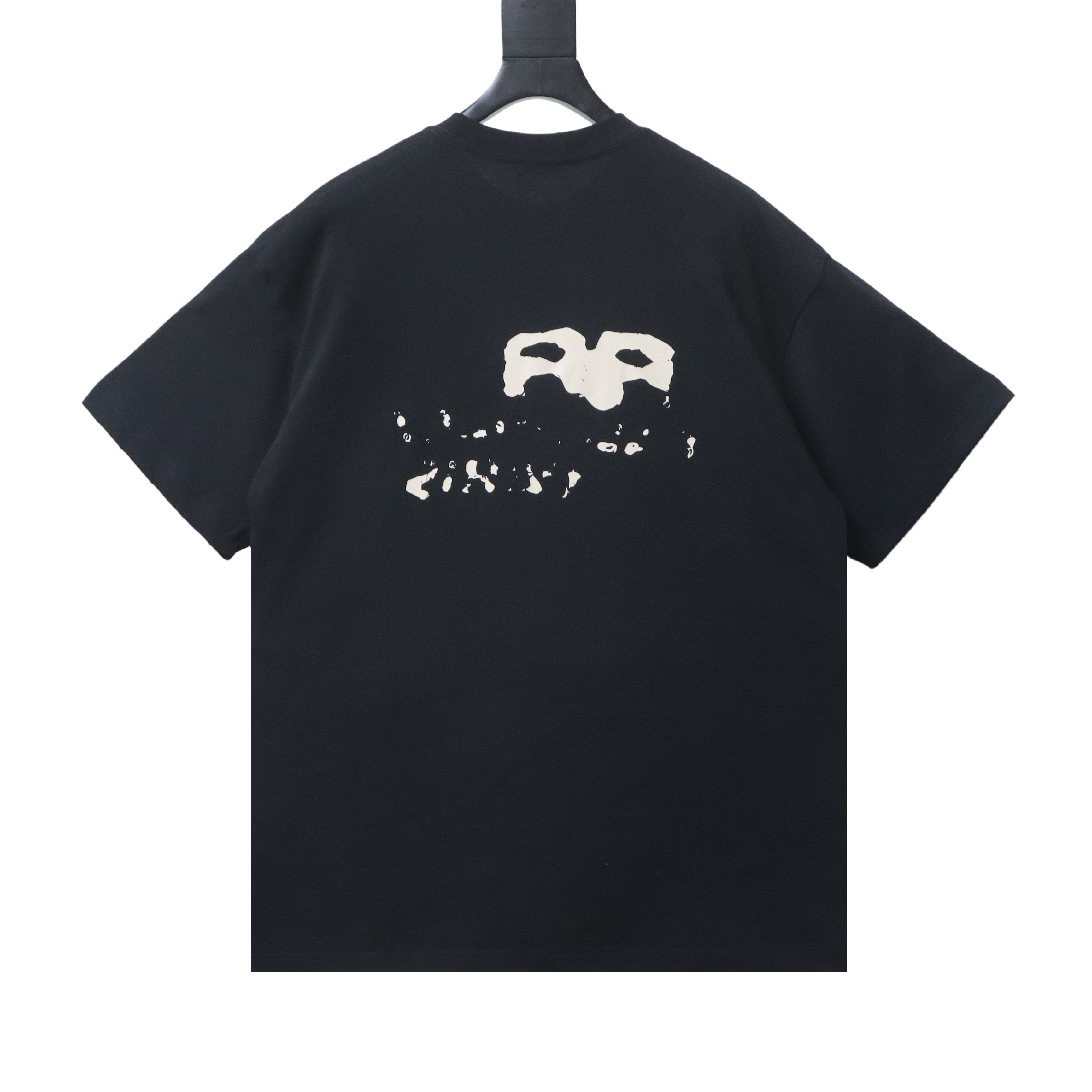 EM Sneakers Balenciaga Double B Graffiti Splatter Letter T-shirt Black