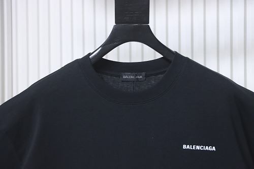 EM Sneakers Balenciaga Front and Back Letter Print T-shirt Black