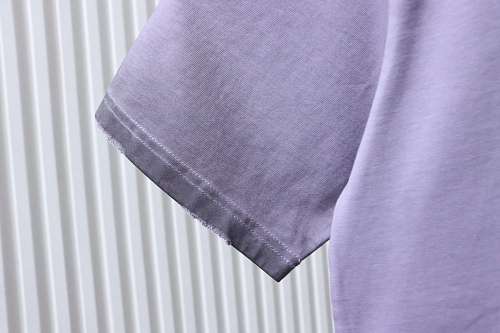 EM Sneakers Balenciaga Geometric Logo Print T-shirt Washed Purple