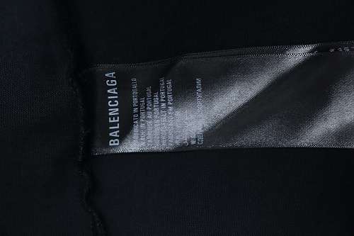 EM Sneakers Balenciaga Heavy-Duty Appliqué Embroidered T-Shirt Black