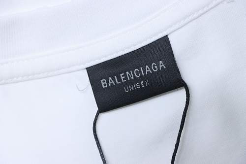 EM Sneakers Balenciaga Heavy-Duty Appliqué Embroidered T-Shirt White