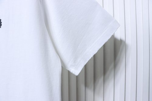 EM Sneakers Balenciaga Lock-on Letter Graffiti Print T-shirt White