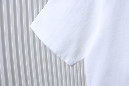 EM Sneakers Balenciaga Lock-on Letter Graffiti Print T-shirt White