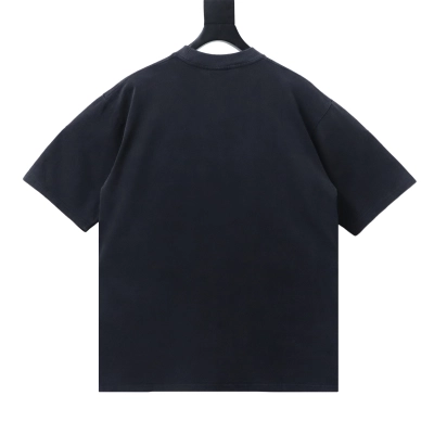 EM Sneakers Balenciaga Los Angeles Night View Distressed Black T-Shirt 02