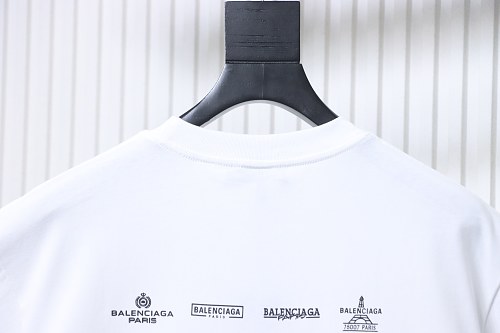 EM Sneakers Balenciaga Multi-logo Print T-shirt White
