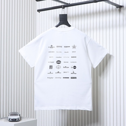 EM Sneakers Balenciaga Multi-logo Print T-shirt White