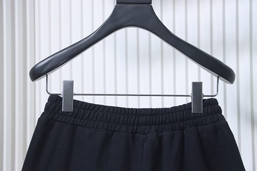 EM Sneakers Balenciaga Political Campaign Large Fit Sweat Shorts Black White