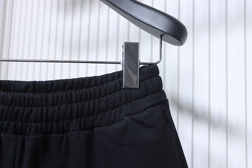 EM Sneakers Balenciaga Political Campaign Large Fit Sweat Shorts Black White