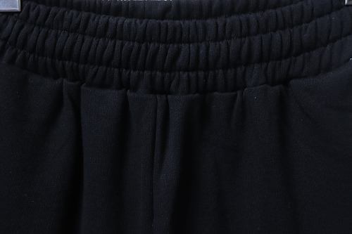 EM Sneakers Balenciaga Political Campaign Large Fit Sweat Shorts Black White