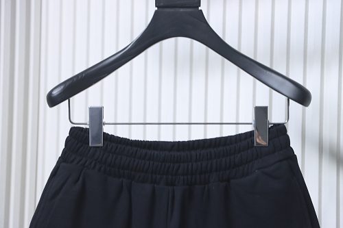 EM Sneakers Balenciaga Political Campaign Large Fit Sweat Shorts Black White