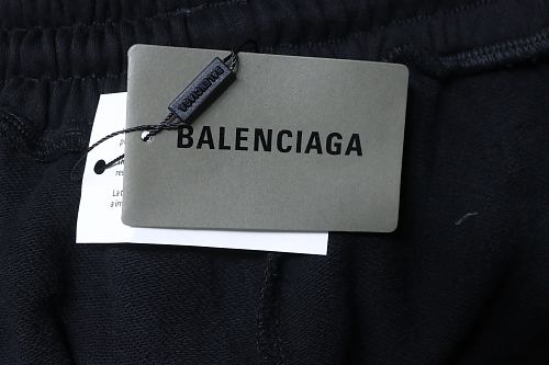 EM Sneakers Balenciaga Political Campaign Large Fit Sweat Shorts Black White