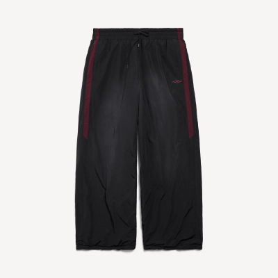 EM Sneakers Balenciaga Tracksuit Black Tech Poplin Reversible Pants 01