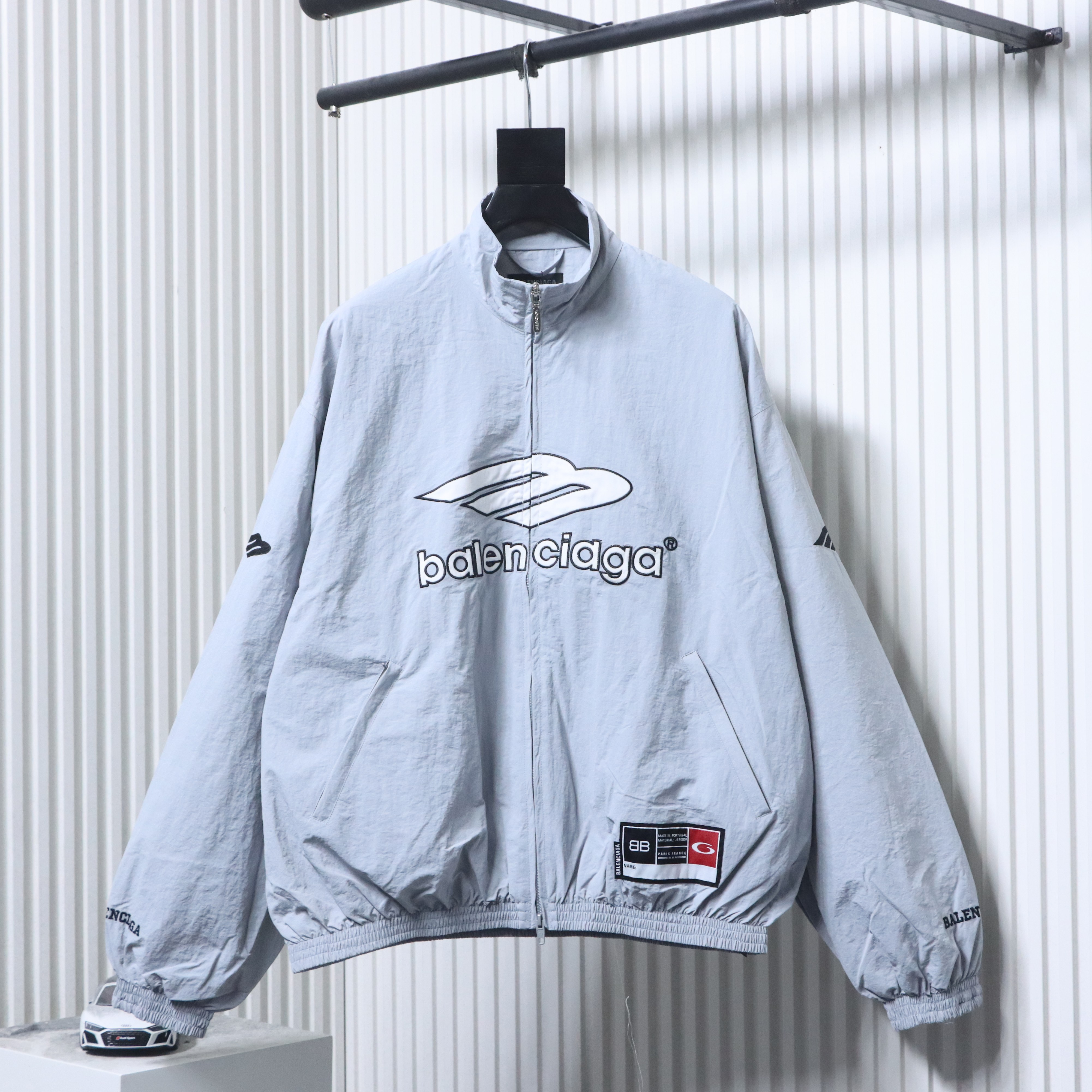 EM Sneakers Balenciaga 3B Football Tracksuit Jacket New Gray