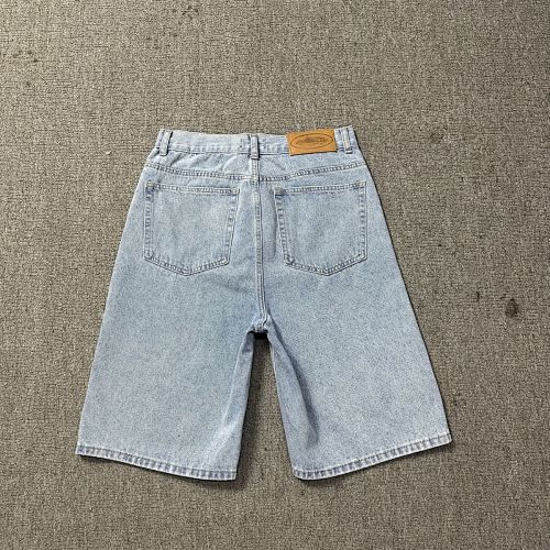 EM Sneakers Corteiz Alcatraz Baggy Denim Shorts Stonewash