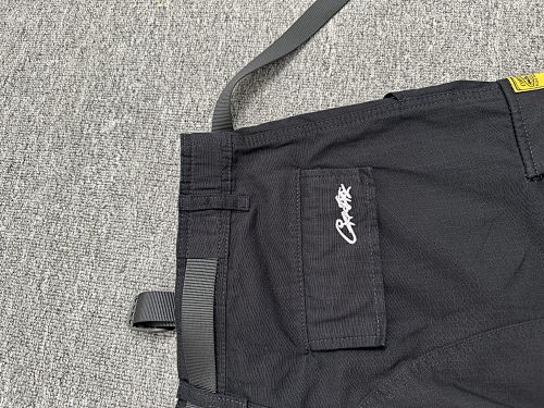 EM Sneakers Corteiz Alcatraz Cargo Shorts Black White