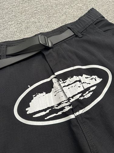 EM Sneakers Corteiz Alcatraz Cargo Shorts Black White