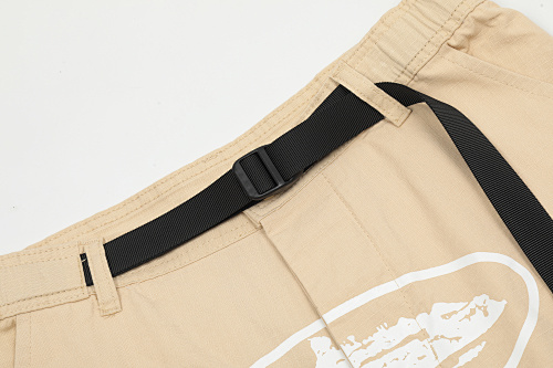 EM Sneakers Corteiz Alcatraz Cargo Shorts Khaki