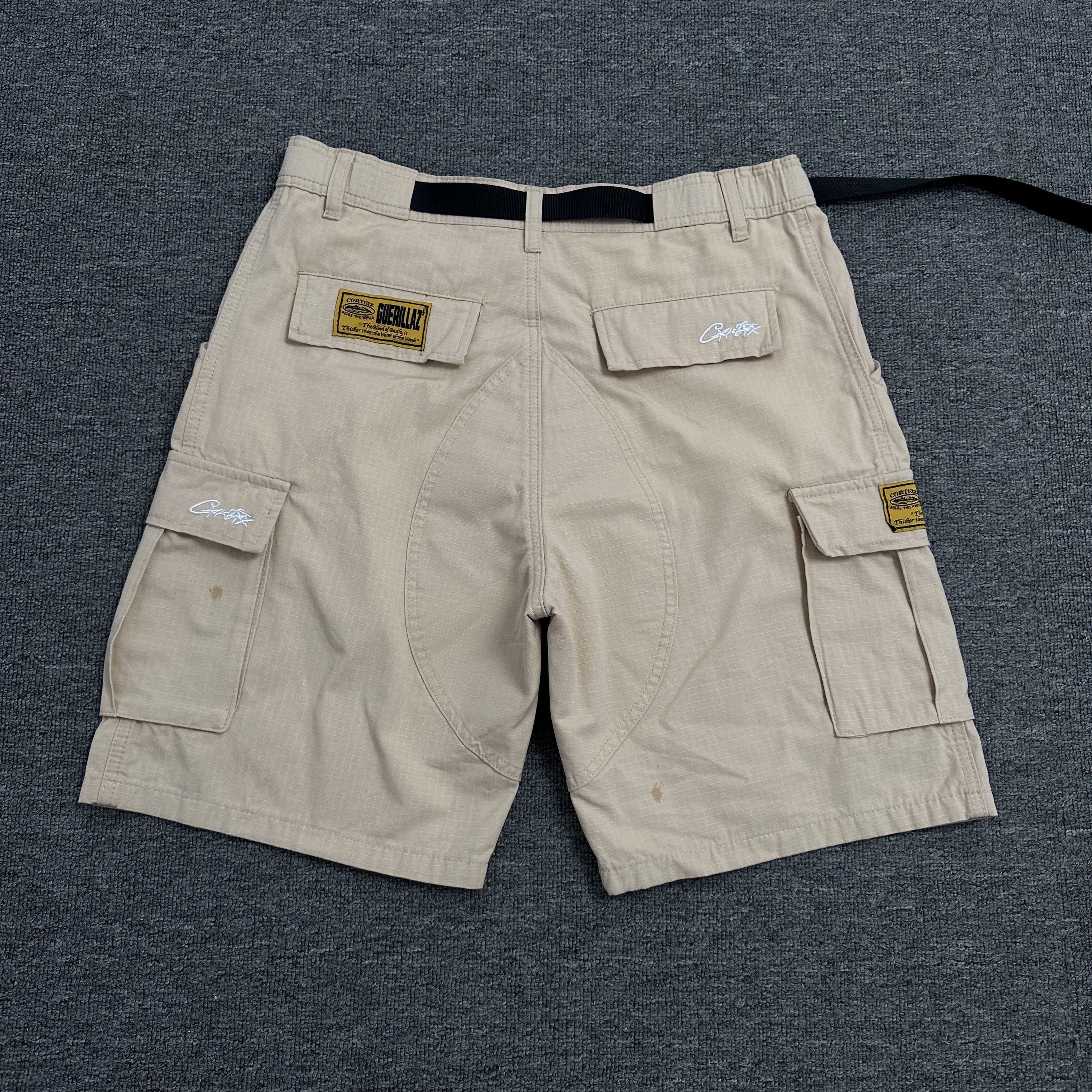 EM Sneakers Corteiz Alcatraz Cargo Shorts Khaki