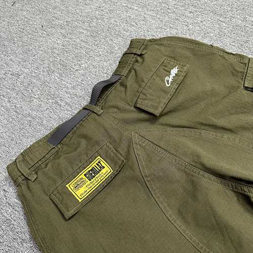 EM Sneakers Corteiz Alcatraz Cargo Shorts Khaki Green