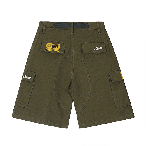 EM Sneakers Corteiz Alcatraz Cargo Shorts Khaki Green