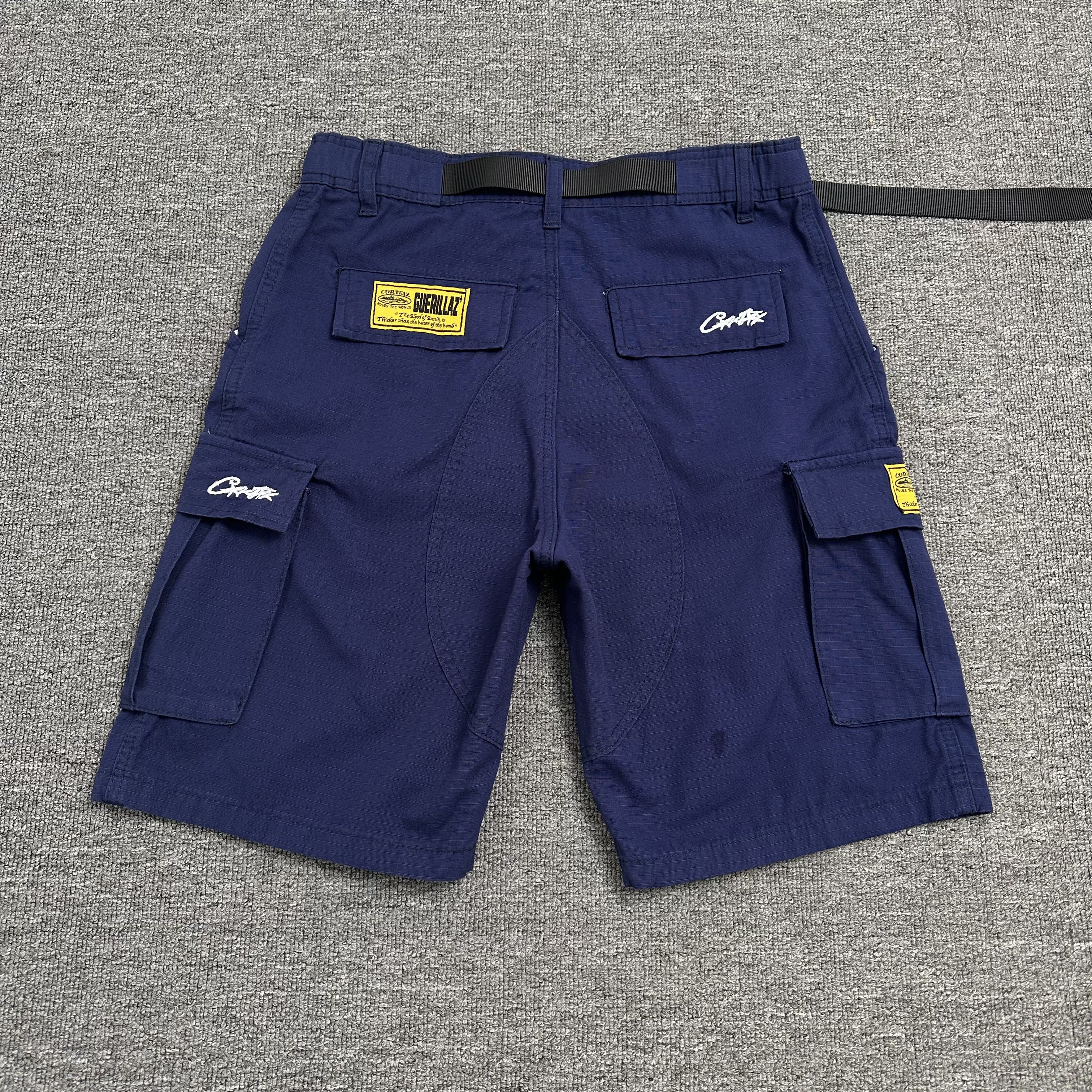 EM Sneakers Corteiz Alcatraz Cargo Shorts Navy