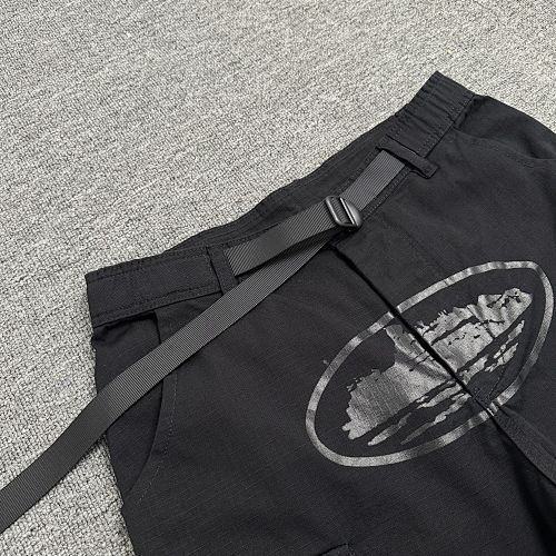 EM Sneakers Corteiz Alcatraz Cargo Shorts Triple Black