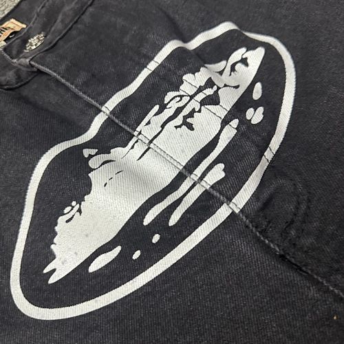 EM Sneakers Corteiz Alcatraz Denim Shorts Washed Black