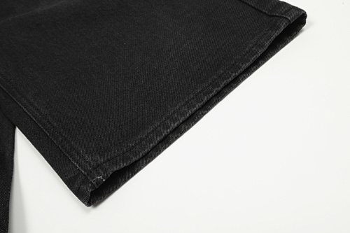 EM Sneakers Corteiz Alcatraz Denim Shorts Washed Black